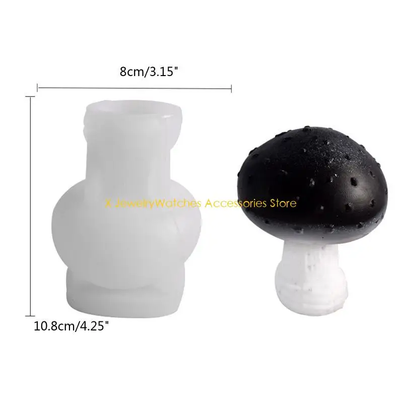 

31KD Flexible Silicone Mold Mushroom Molds Scented Aromatherapys Making Mould Handmade Desk Ornament Mould