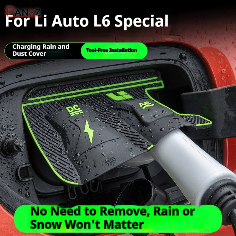 For Li Auto L6 L7 L8 L9 ONE Dedicated New Energy Car Charging Port Waterproof Protector Cover Gun Rain Cover