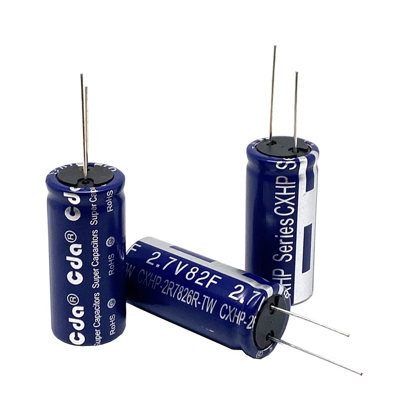 Capacitor cda 2.7v 82f CXHP2R7826R-TW super do capacitor de farad dos supercapacitores de cxhp