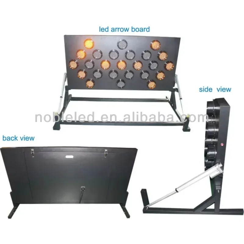ป้ายไฟ LED แบบพกพาพร้อมหลอดไฟ 25 ดวงเพื่อเพิ่มความปลอดภัยของยานพาหนะ