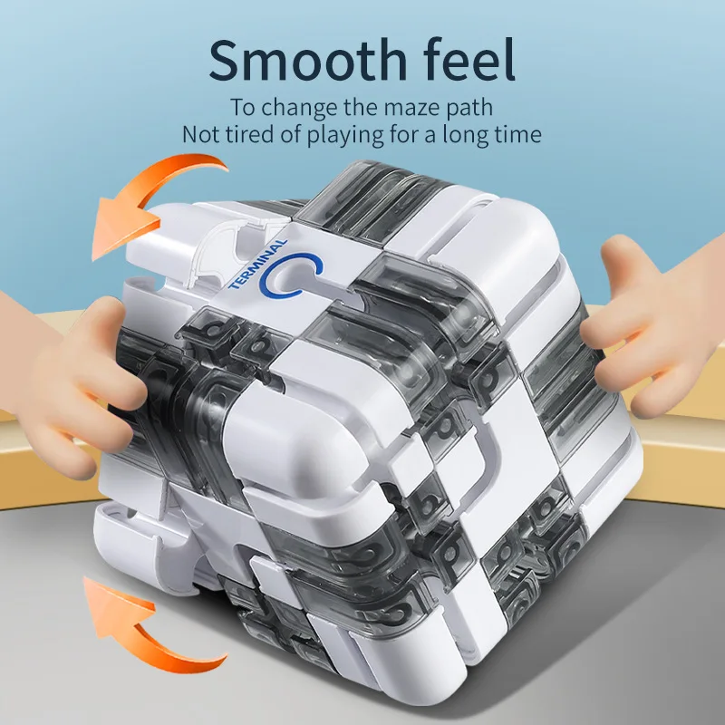 جديد ثلاثية الأبعاد المتاهة المكعب السحري للأطفال ألعاب تعليمية الإبداعية متاهة لغز سرعة مكعب التفكير المنطقي مكافحة الإجهاد اللعب #3