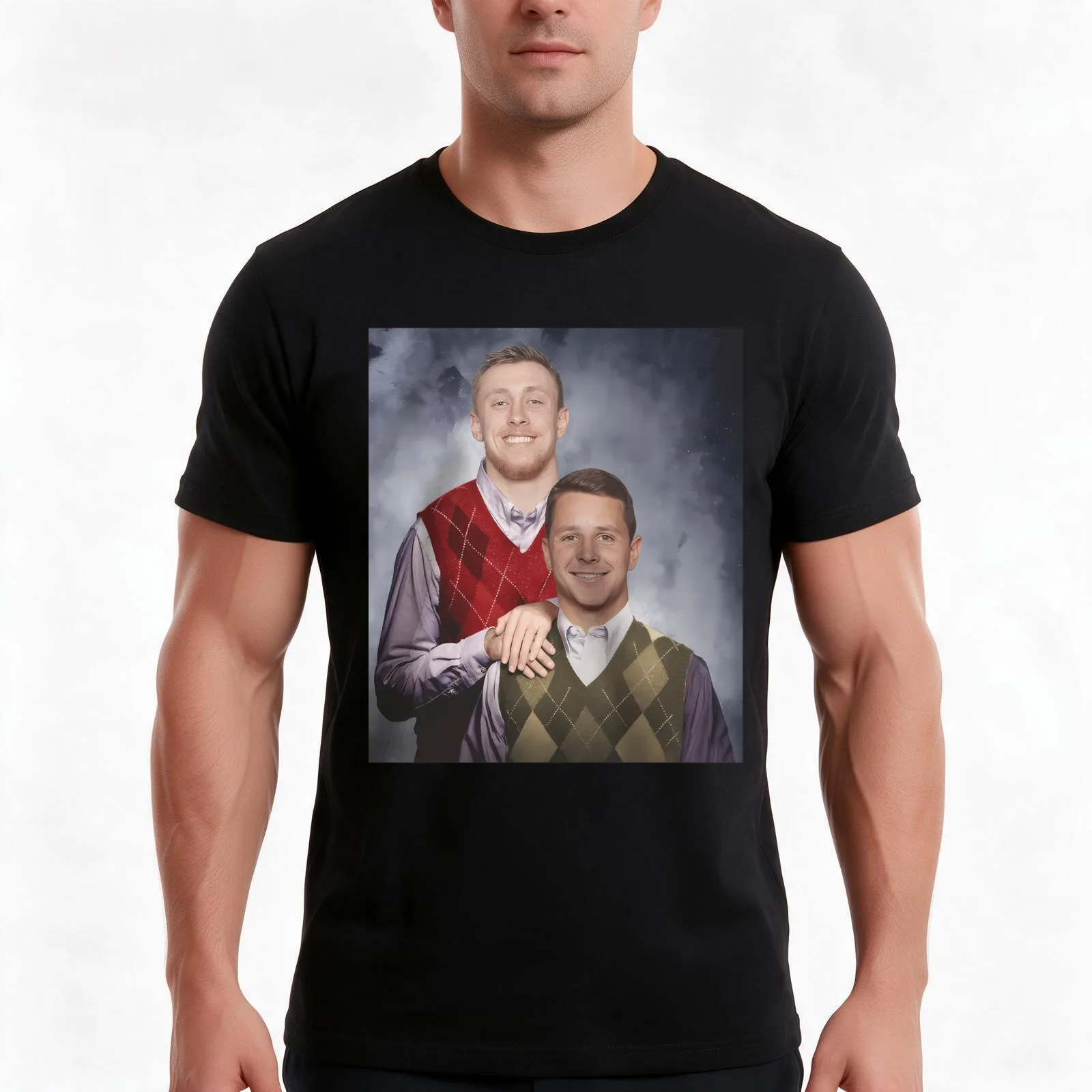 Brock Purdy George Kittle T-Shirt, Summer Casual Cotton Tee, Oversized Streetwear Tops, Vintage Graphic Print, Unisex Men Women