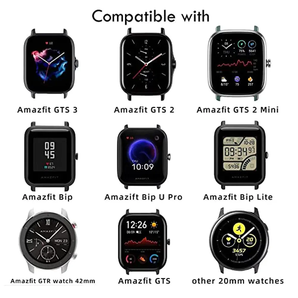 20 مللي متر سيليكون تنفس حزام ساعة اليد ل Amazfit بيب U برو سوار استبدال حزام الساعات Correa ل Amazfit بيب U برو الفرقة Acce