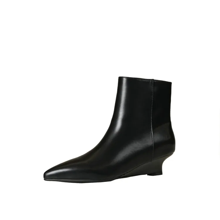 

Alison, роскошные брендовые модные зимние женские ботинки телесного цвета, осенняя обувь с острым носком, новые женские вечерние ботинки на плоской подошве, размеры 34-41