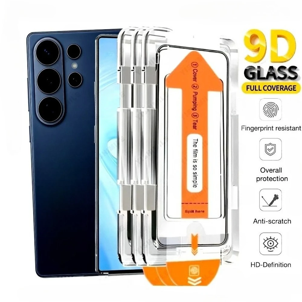 

3Pcs Ultra Clear Screen Protector for Samsung Galaxy S26 S25 S24 Ultra S23 S22 S21 Plus S25 S24 FE One Click Installation Glass
