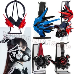 Games Gothic Wireless Headphones Bluetooth Headset Punk Earphone Sci-Fi Technology Functional Wind Bar Street Shooting Props