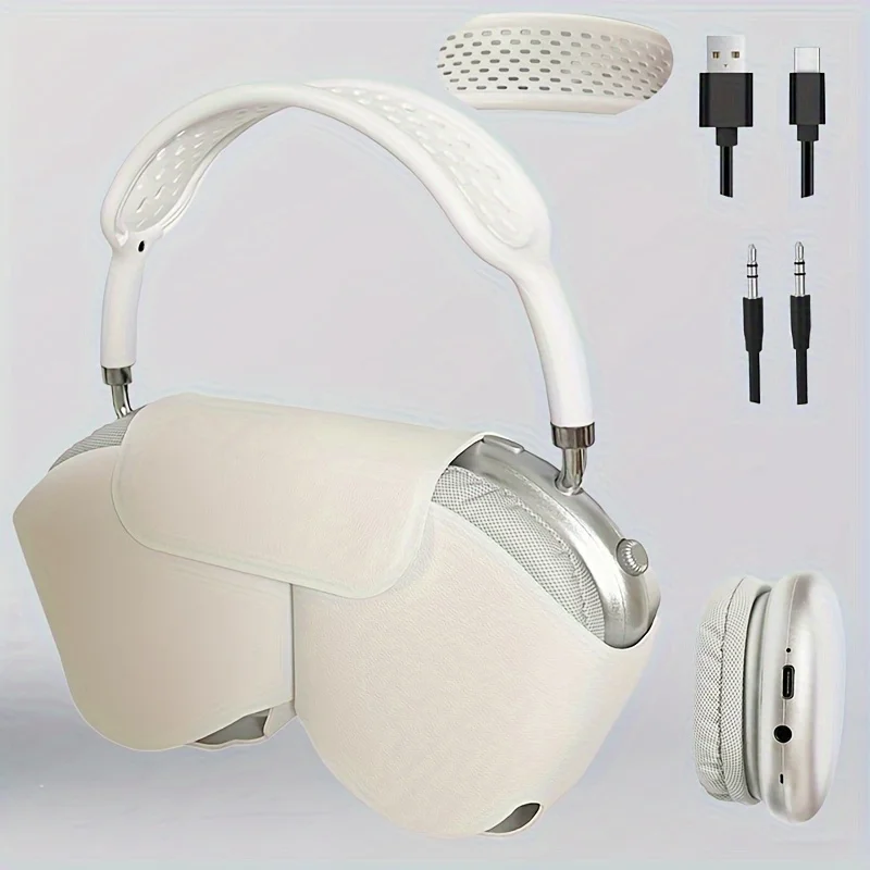 

Wireless Headphones BT 5.0 Headset With Mic Physical Noise Reduction Earbuds Stereo Sound Earphones Supports TF Headset