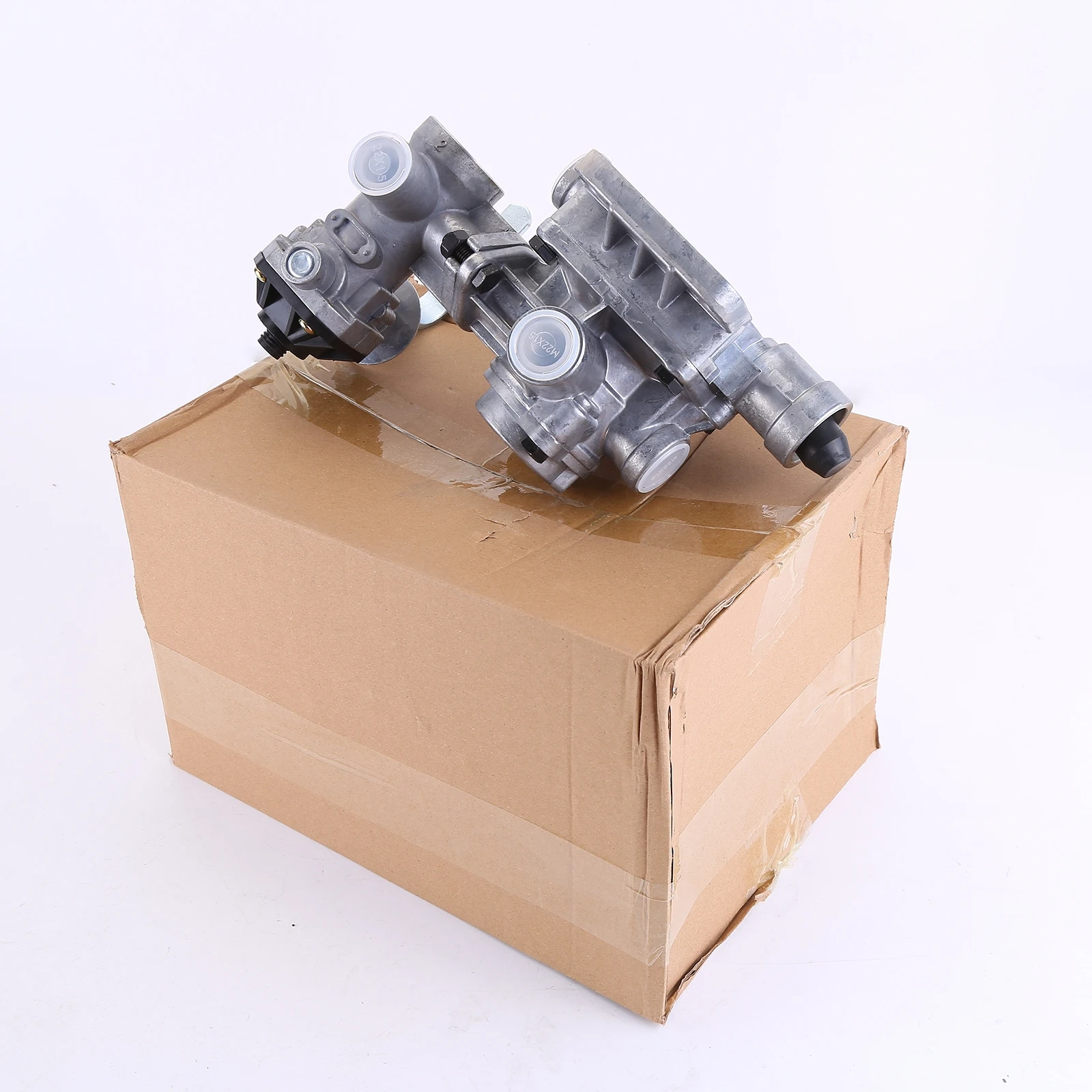 Тормозной клапан прицепа M22 для Schmitz Crown Различные полуприцепы Управление оси воздушного подъема грузовика 4-ступенчатый регулятор тормоза Двухконтурный