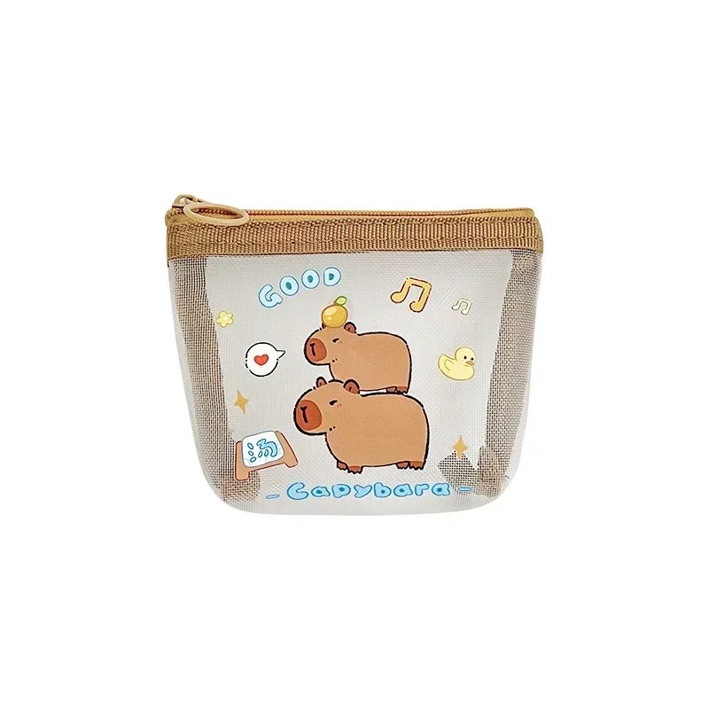 

Capybara Net Coin Wallet Cute Purse Capybara Coin Bags Portable Lipstick Case Mini Storage Bag Wallet