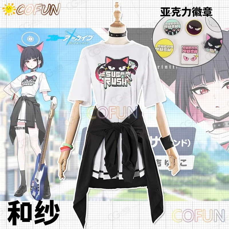 COFUN Blue Archive ive aLIVE! Kyōyama Kazusa / TENDOU ARIS / Yoshimi / YUTORI NATSU Cosplay Costume Halloween Game Clothes