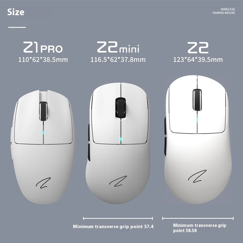 Zaopin Z2 Mini Max Wireless Mouse 4k/8k Bluetooth Tri Mode Paw3395/3950 Lightweight Ergonomics Low Latency Custom Gaming Mouse