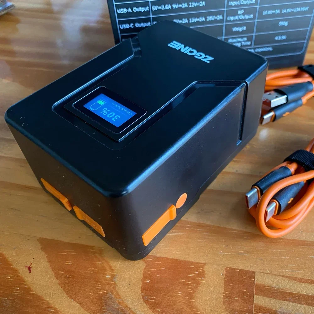 ZGCINE ZG-V99 V جبل بطارية V-قفل بطارية ليثيوم لبطاريات الجيب الصغيرة USB من النوع C للكاميرات والهواتف الذكية وأجهزة الكمبيوتر المحمولة