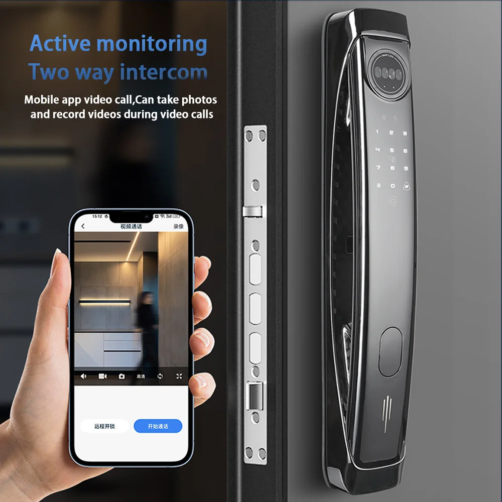Glomarket 3d Face Recognition Digital Automatic Electronic Fingerprint Biometric Lock Cerradura Wifi Smart Lock
