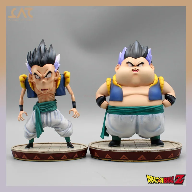 Dragon Ball Z Fat Skinny Gotenks Anime Figures 18cm Fusion Gk Super Saiyan Dbz Figurine Pvc Statue Model Doll Collectible Gifts