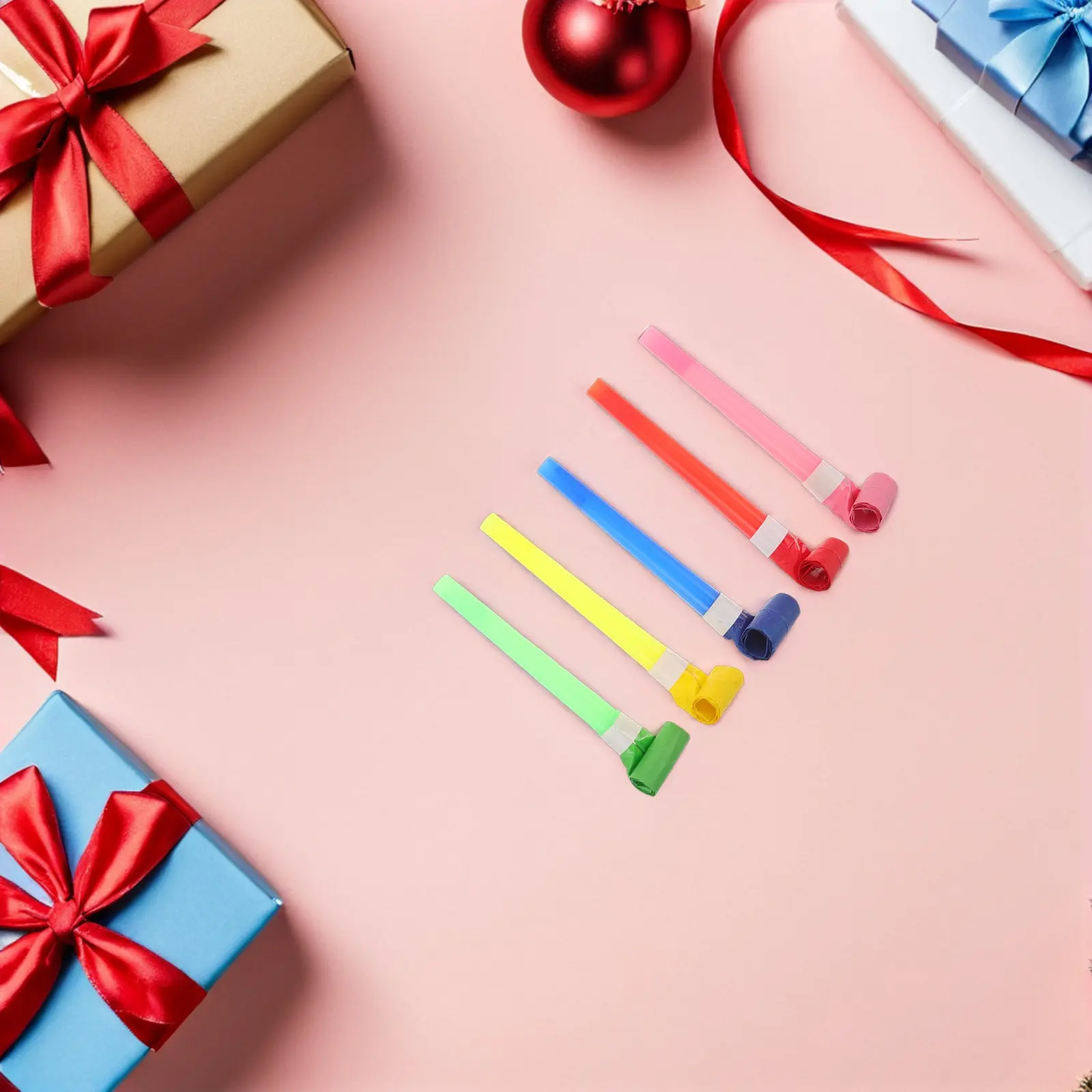 

50 шт. праздничных свистков-воздуходувок - разноцветные гудки для создания шума на дни рождения, для детей и взрослых, веселые музыкальные сувениры, громкие, захватывающие, безопасные