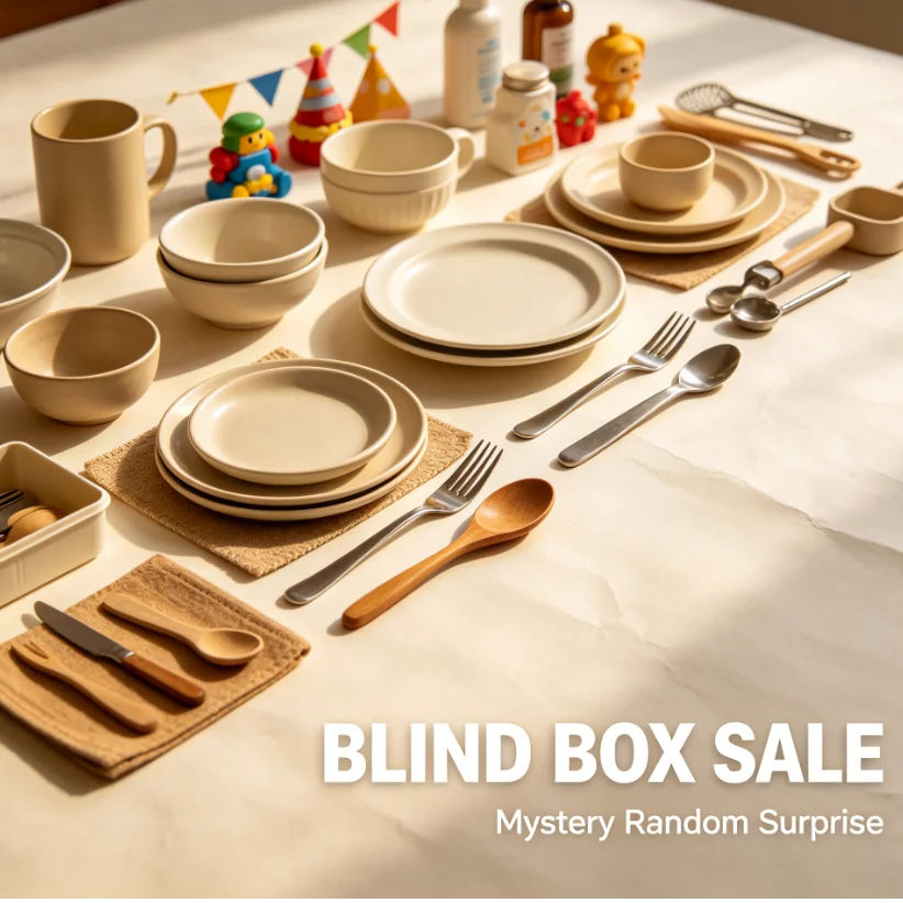 Surprise Household Tableware Blind Box With Random Hidden Home Goods