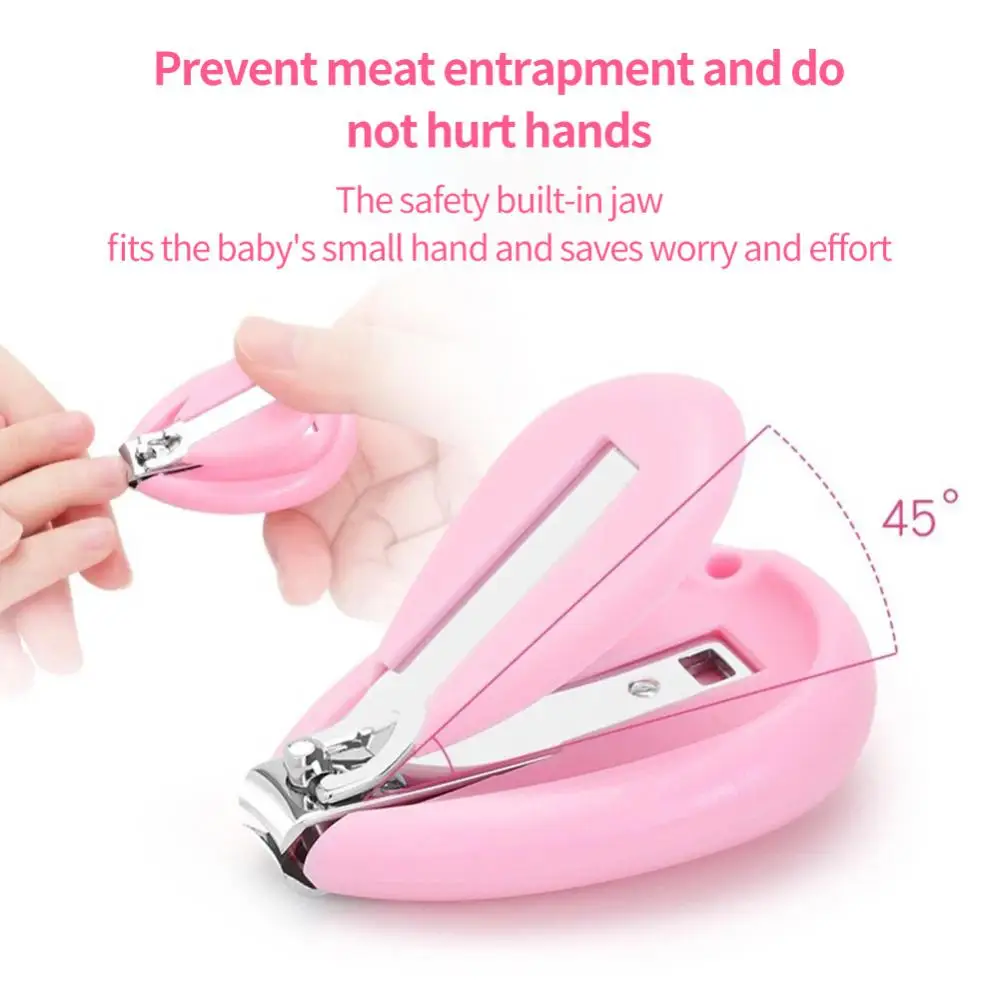 Kids Nail Clippers Baby Nail Care Tools Prevent Bouncing No Odor Safety Jaws Infant Finger Toe Trimmer Light Anti-fall Healthy