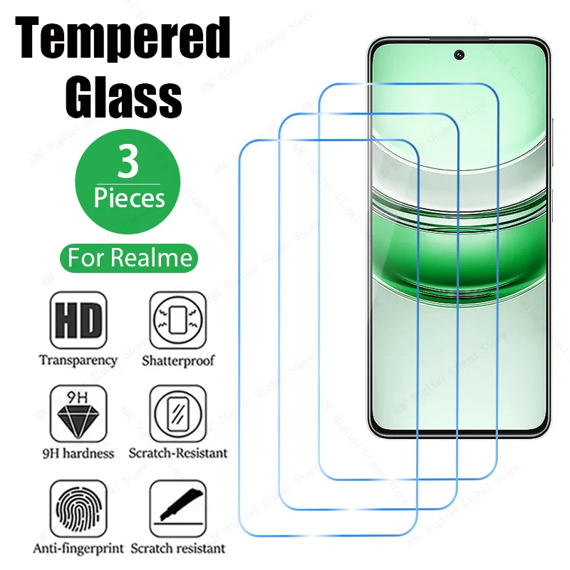 3PCS Tempered Glass…