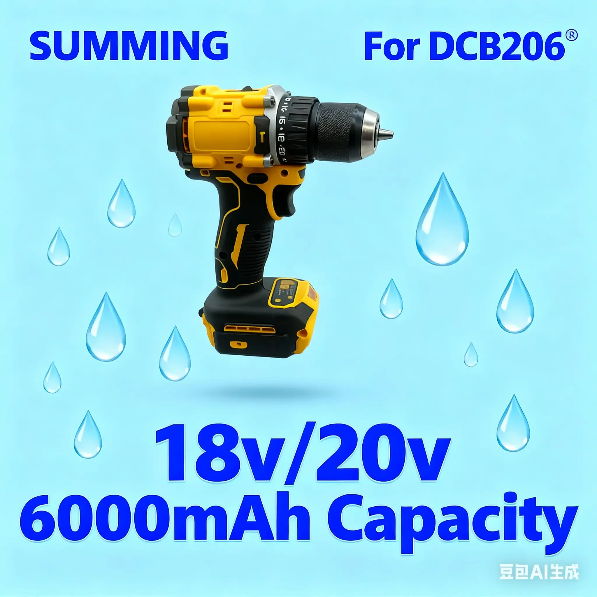 

Lithium Battery 20V ✅ RechargeableBrushless Compact ElectricScrewdriver replaceable Hand Drill Impact Drill DCD805 for DCB206