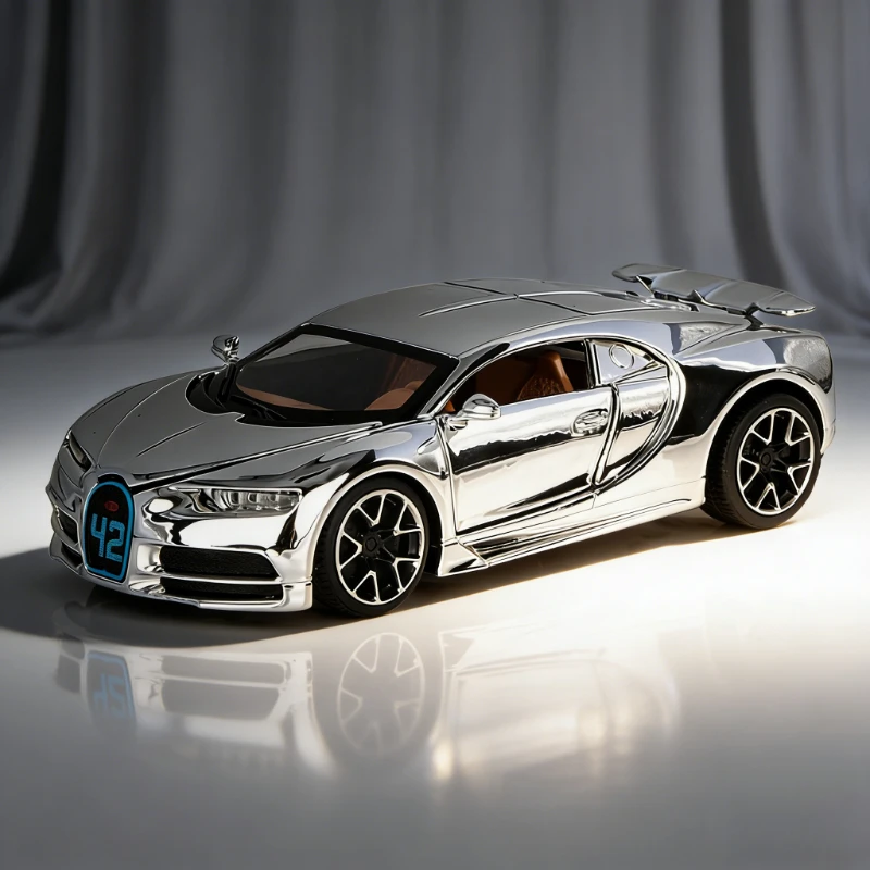 

Модель спортивного автомобиля Qilong из сплава, масштаб 1:32, детская игрушка с звуком и светом, инерционная машинка, подарок для детей