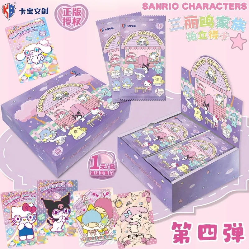 

KABAO натуральная семья Sanrio Polaroid четыретая круглая коллекционная карта мультфильм аниме периферийные устройства оригинальная коробка флэш-карта подарок