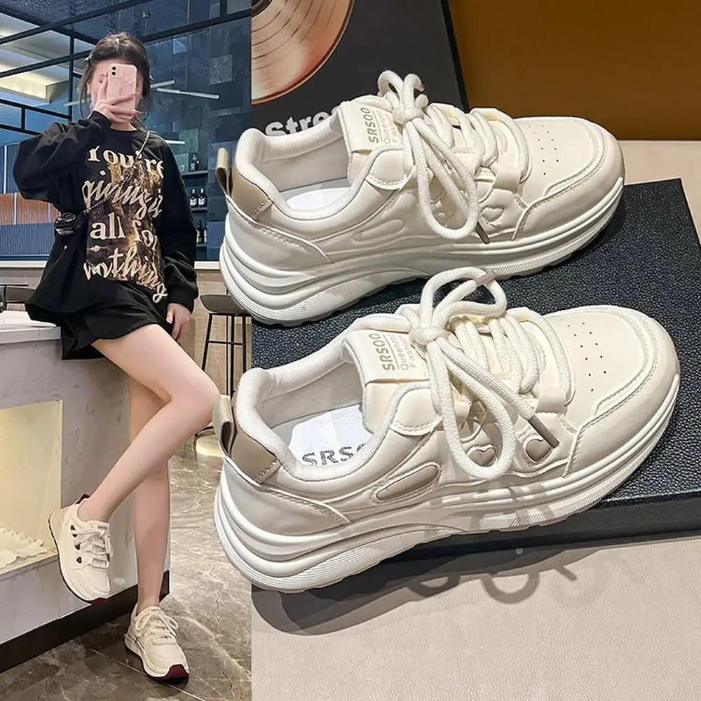 Женская обувь, повседневная обувь, весенне-летние кроссовки, теннисные женские кроссовки на платформе, модные сетчатые кроссовки на толстой подошве, женские кроссовки для отдыха