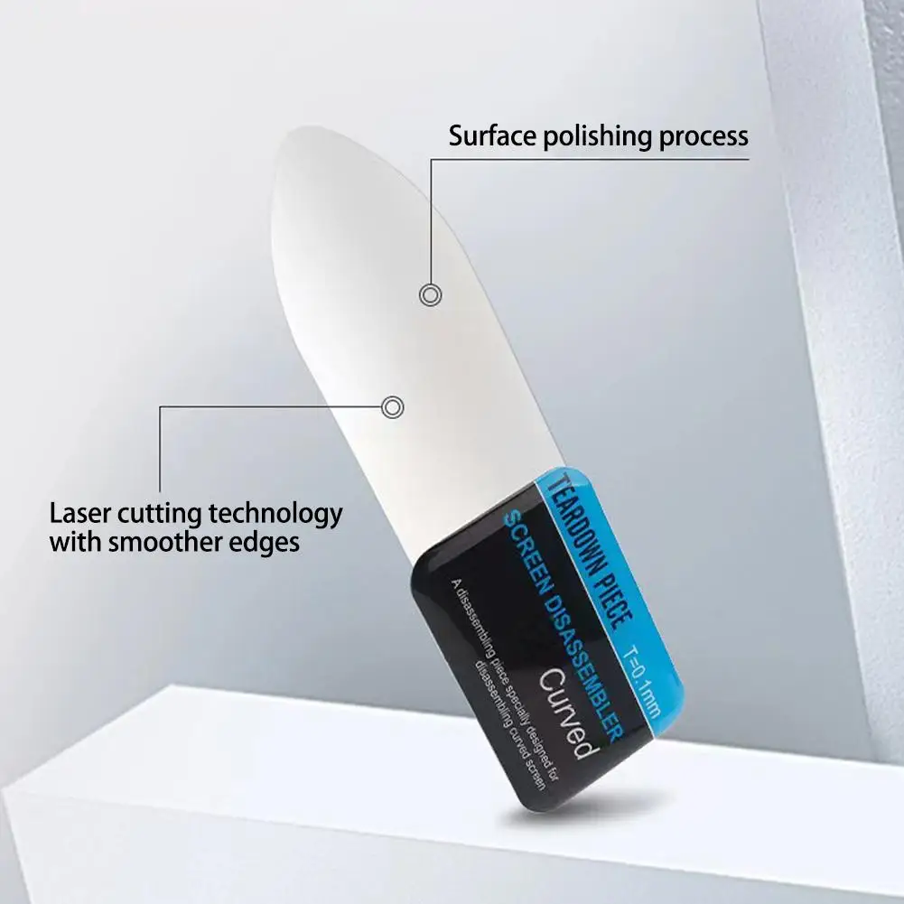 Ultra-thin Curved Stainless Steel Disassembly Pick, Metal Flexible, Tool Mobile Phone Curved Flat Frame, Screen, Non-deform P0I9