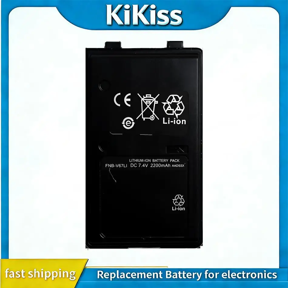 

Battery Fnb-V67li 2200Mah For Yaesu FT60 FT60R VX110 VX120 VX146 VX150 VX160 VX180 VXA120 VX-A200 FT-60R
