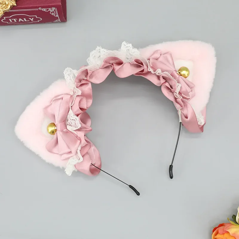 Furry Animal Cat Fox Ear Hair Hoops Party Cosplay Fur Hairband Girls Fashion Halloween Anime Headbands Headwear Hair Accessories