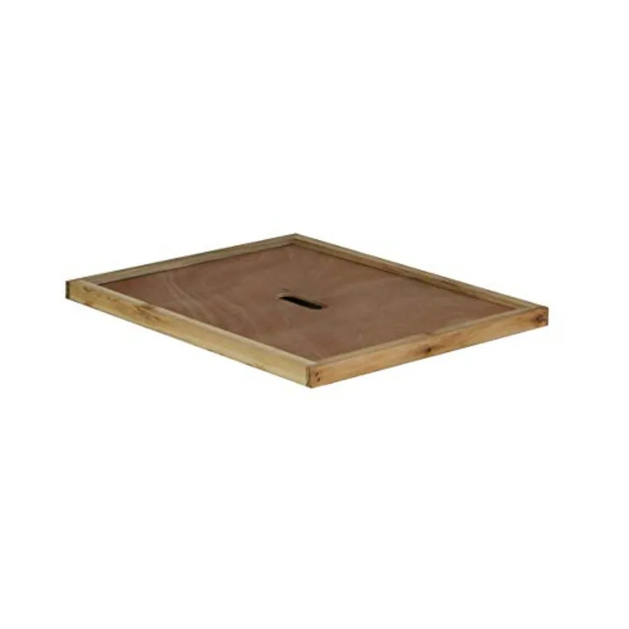 

Beekeeping application wood material natural color beeswax-dipped inner cover for 10-frame Langstroth hive