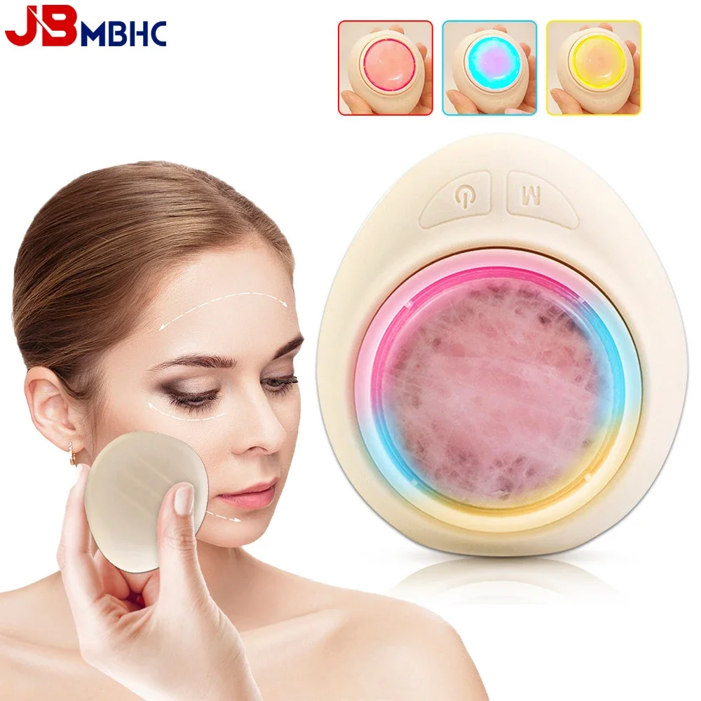 Photon Beauty Instrument Beauty Apparatus Red Blue Yellow Light Vibration Massage Device Essence Import Hydrating and Skin Rejuv