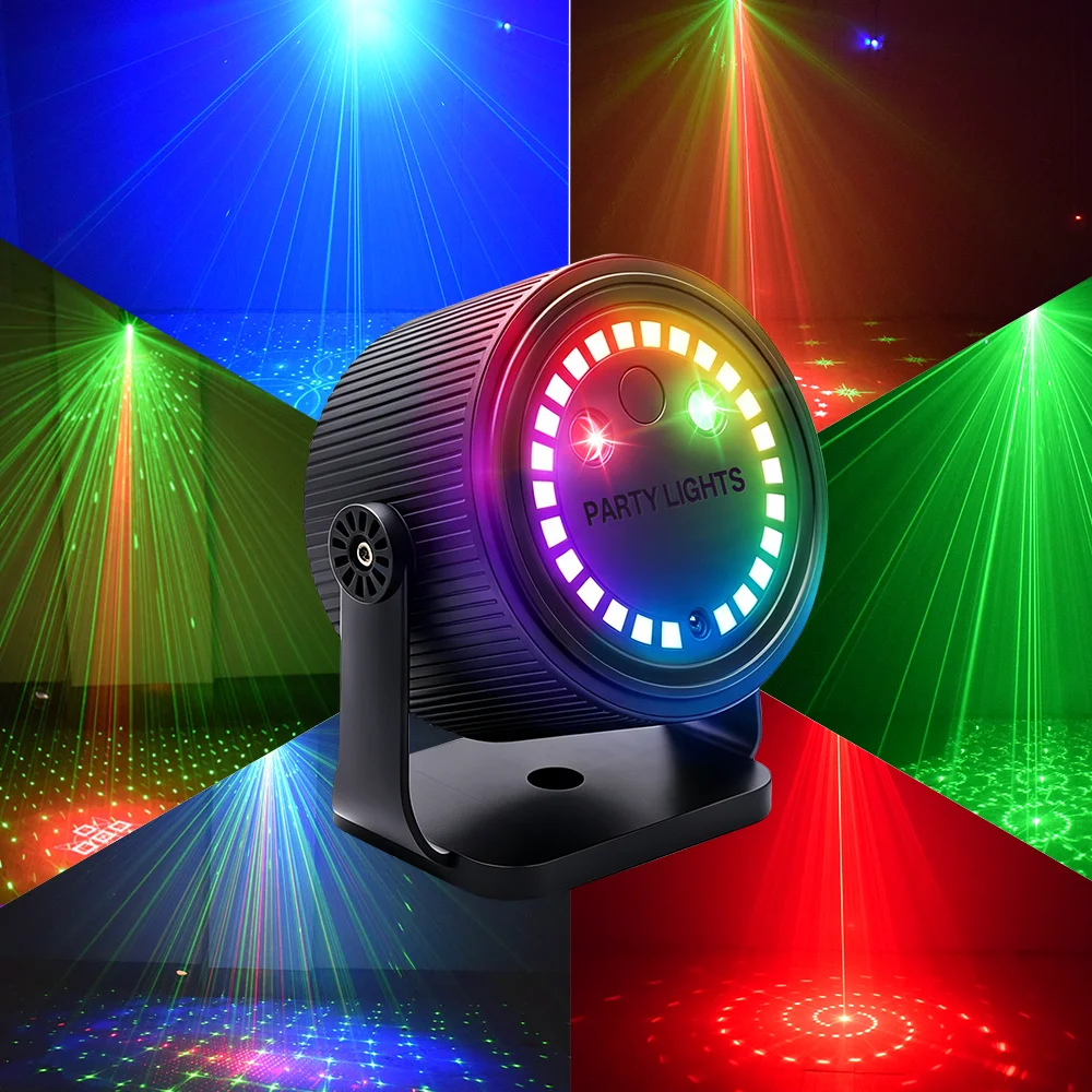 Party lights, DJ disco lights, USB portable projection lights, pattern atmosphere lights, for indoor parties and decoration.