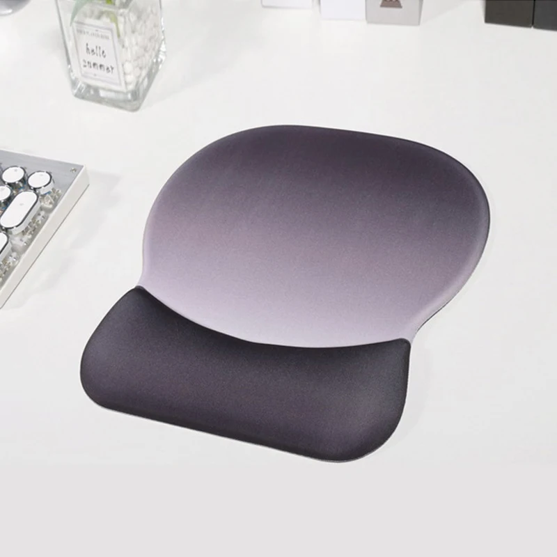 Office Desk Mouse Pad Desk Pad Wrist Guard Soft Comfortable Memory Cotton Rebound Non-Slip Mouse Pad Simple Laptop Mouse Pad image 3