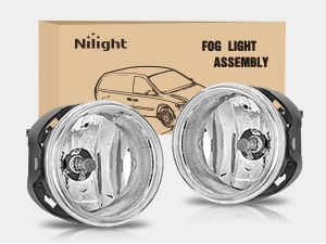 Nilight Fog Lights Assembly Compatible with 2008 2009 2010 Dodge Challenger 2005 2006 2007 2008 2009 2010 Dodge Grand Caravan Charger Caliber Nitro Avenger Chrysler Town&Country Pacifica Jeep Patriot