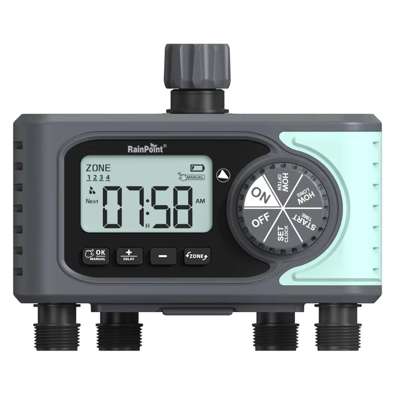 

4 Zone Sprinkler Timer Programmable Water Timer