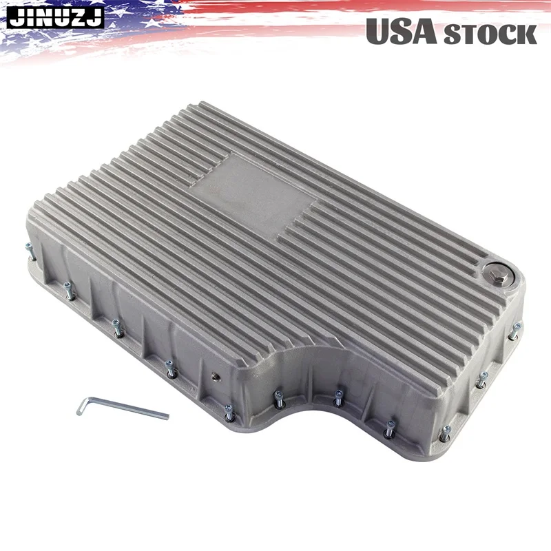 مقلاة عميقة ناقل الحركة 6R140 شديدة التحمل لـ 11-19 Ford F250/F350 ألومنيوم أسود/فضي/أحمر