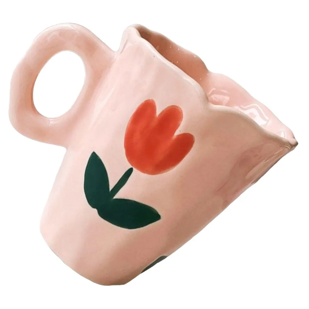 

Delicate Water Mug Ceramic Coffee Cup Lightweight Portable for Home Office Milk Container Water Cup Ceramic Drinkware