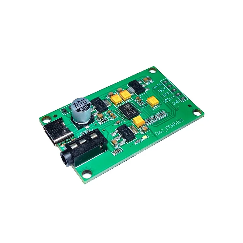 For PCM5102A I2S Digital Audio Input DAC Decoder Board To 3.5 Analog Output Module
