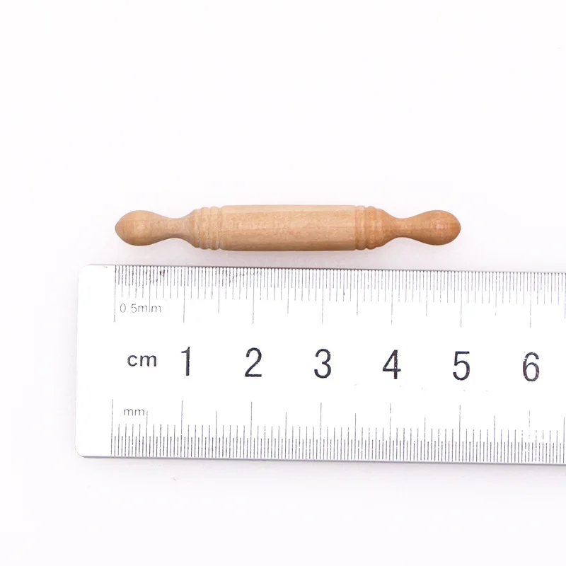 1:12 dollhouse, mini wooden rolling pin, shooting props pocket accessories miniature scene