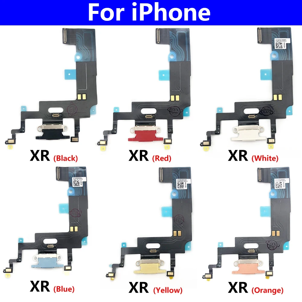 New For iPhone X XR XS Max Dock Connector Micro USB Charger Charging Board Port Flex Cable Microphone Board