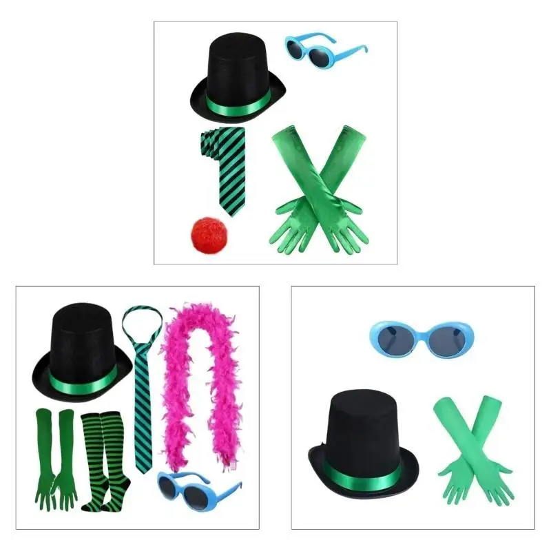 652F Nhân Vật Halloween Roleplay Bộ Trang Phục Mũ Găng Tay Kính Mắt Dành Cho Người Hâm Mộ Cosplay