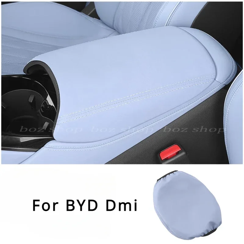 Cubierta de caja de reposabrazos Central para BYD Seal Dmi, almohadilla protectora de Control Central especial, accesorio de modificación interior, Funda de cuero