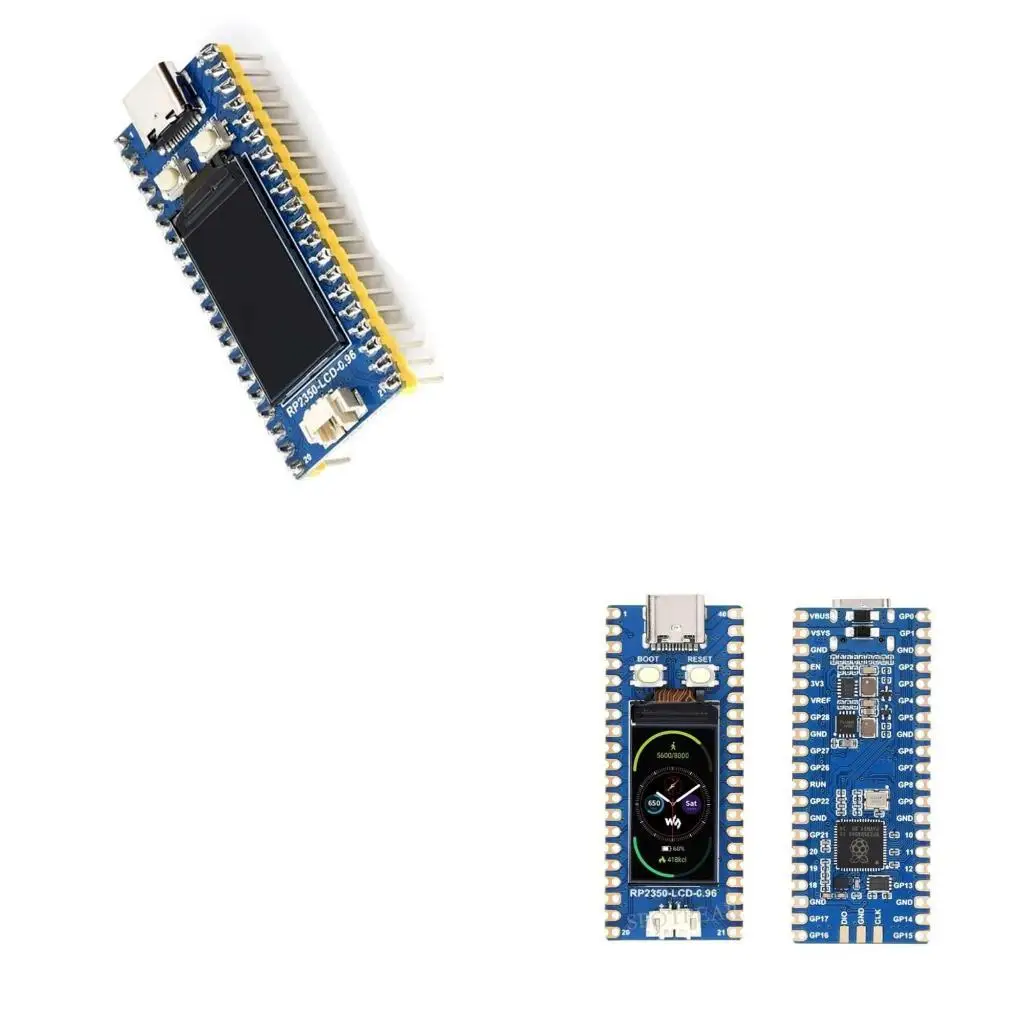

652F Эффективная плата разработчиков RP2350 с 0,96 дюйма LCD RP2350A Микроконтроллер усиливает управление питанием