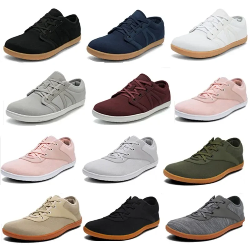 Zapatos anchos directos de fábrica, zapatos deportivos antideslizantes de fondo suave para interiores, par de pies planos, zapatos deportivos informales, zapatos transpirables de verano