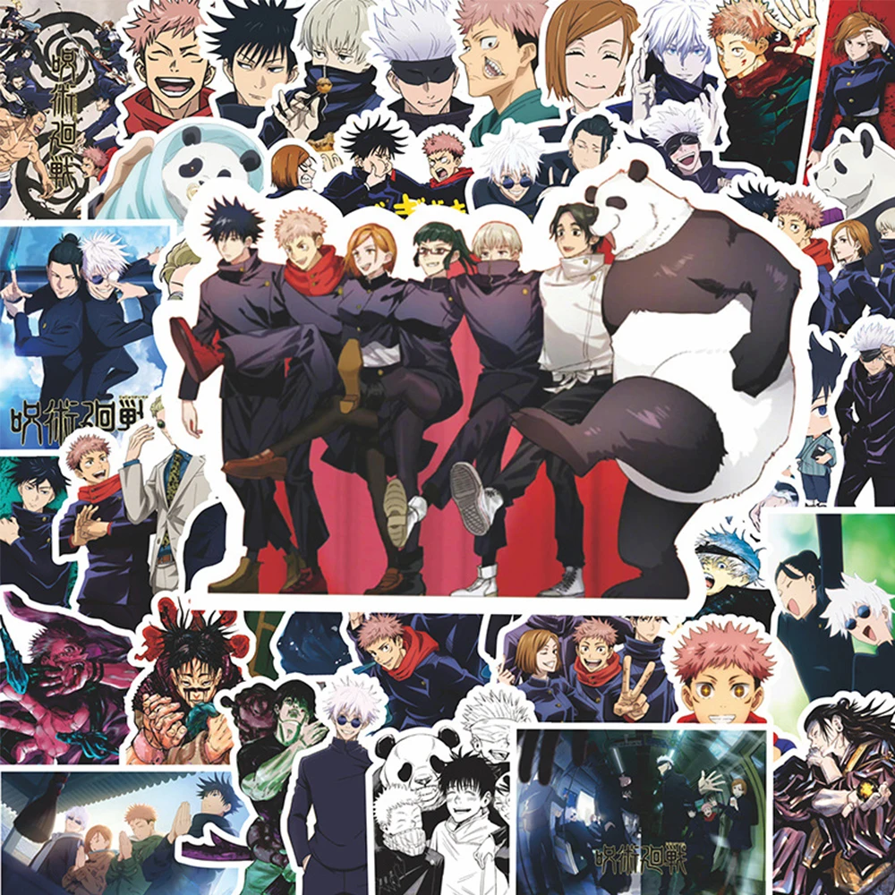 

10/30/82pcs Jujutsu Kaisen Cartoon Anime Stickers Decals DIY Skateboard Diary Phone Gojo Satoru Itadori Yuji Cool Manga Sticker
