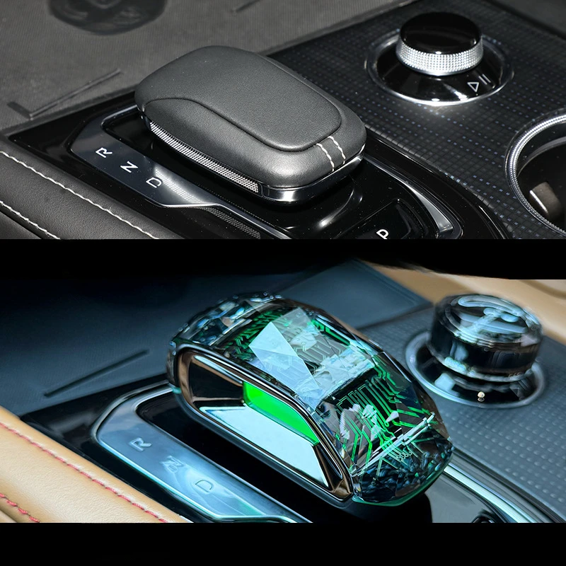 For ZEEKR 001/009 Shiny gear head LED high-quality modified car interior accessories gear head
