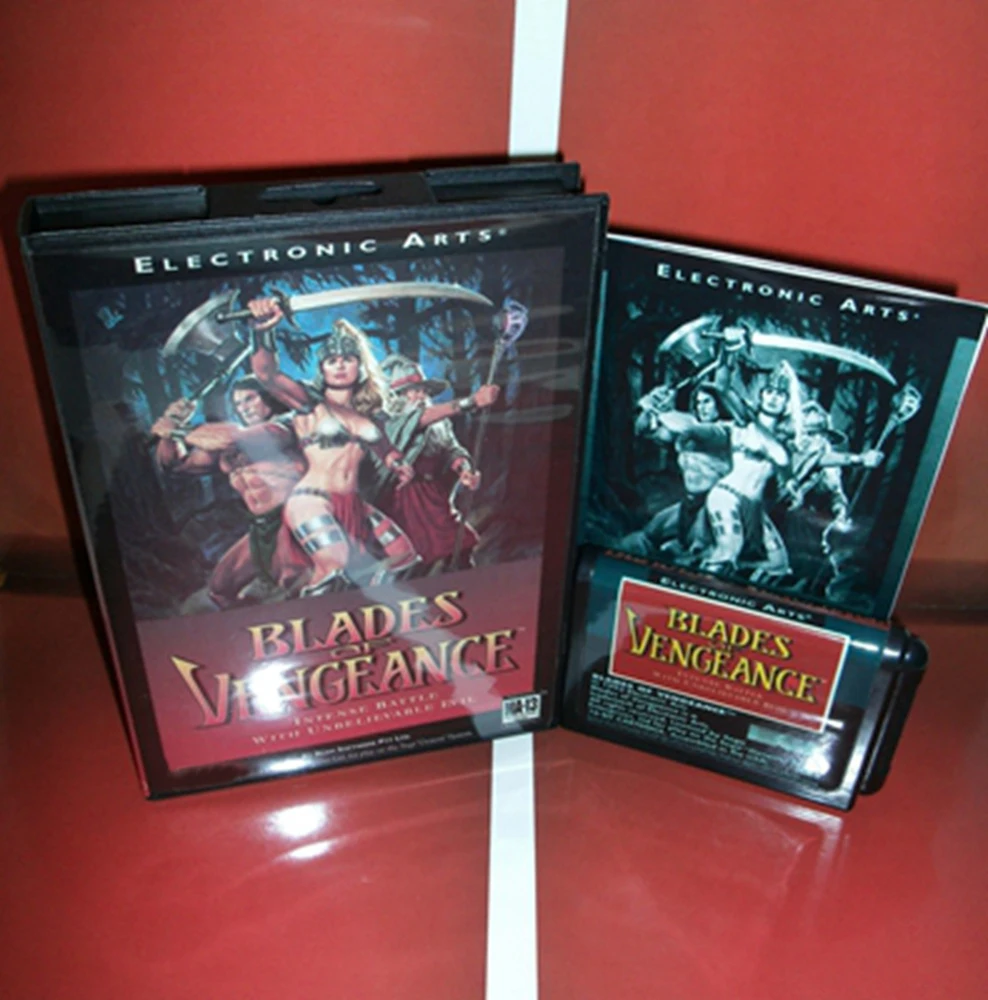 

Hot Sale Blades Of Vengeance With US Box And Manual Book 16Bit MD Game Card For Sega MegaDrive Genesis Consoles