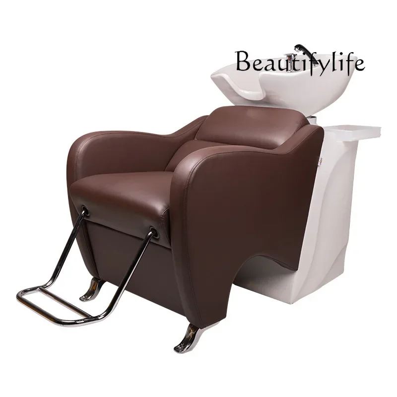 

HH Barber shop Shampoo bed Half-reclining hair salon Hair special flush bed Spa shop Beauty shop Shampoo bed