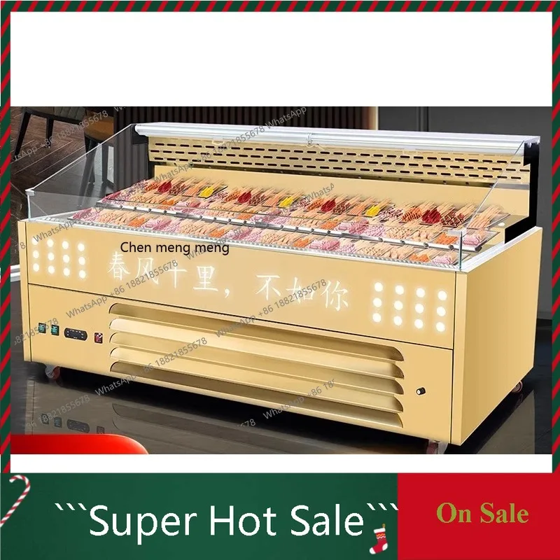 A55 Display cabinet BBQ self-service hot pot, air curtain ordering cabinet Refrigerated display fresh-keeping cabinet