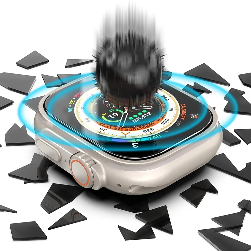 For iWatch Ultra Ultra2 Ultra3 Screen Protector For Apple Watch Ultra 1/2/3 49mm Full Cover Tempered Glass With Alignment Tool